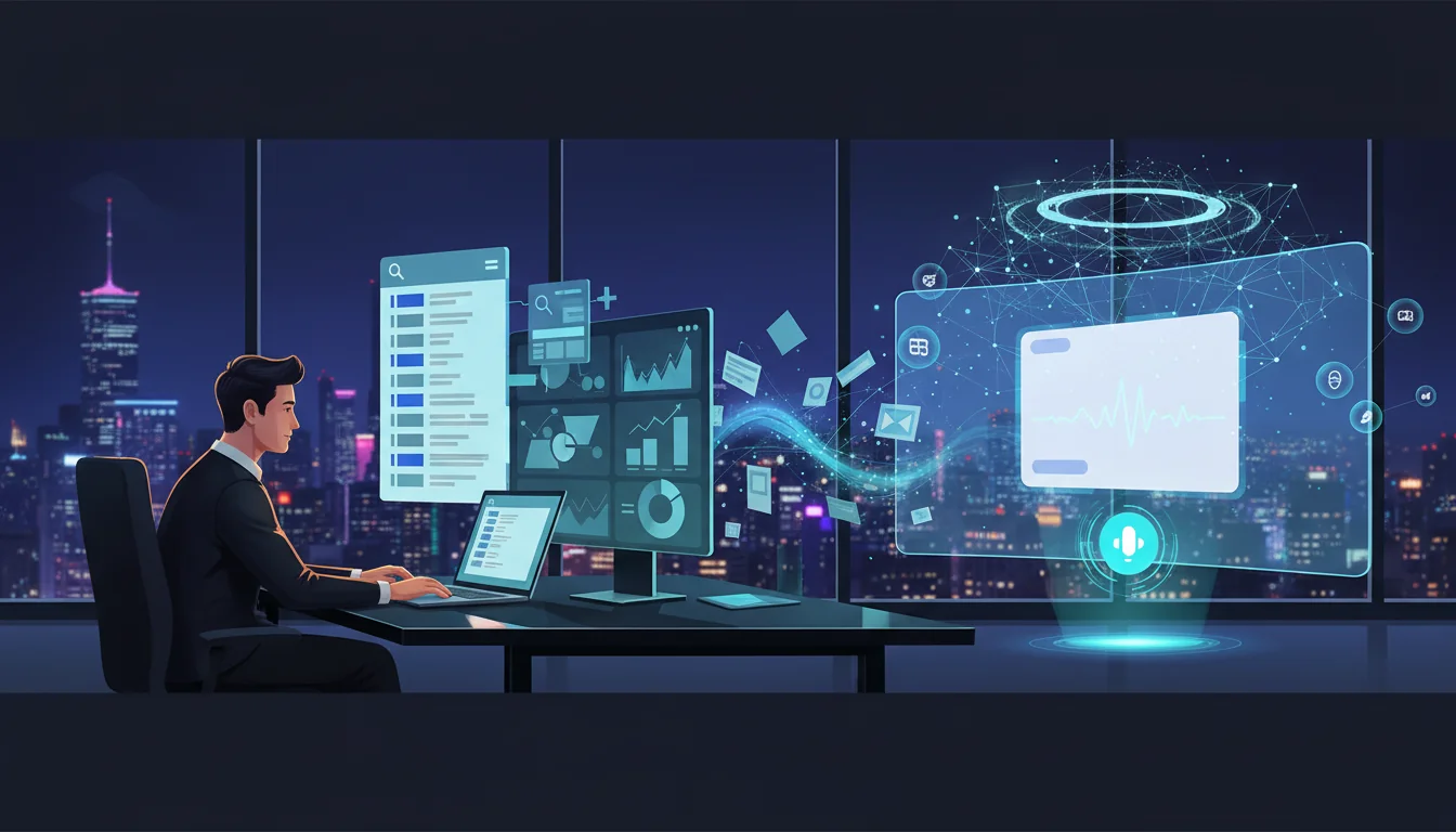 Editorial illustration contrasting traditional search engine results with an AI answer engine, showing a marketer shifting strategy toward becoming a trusted canonical answer in 2026.