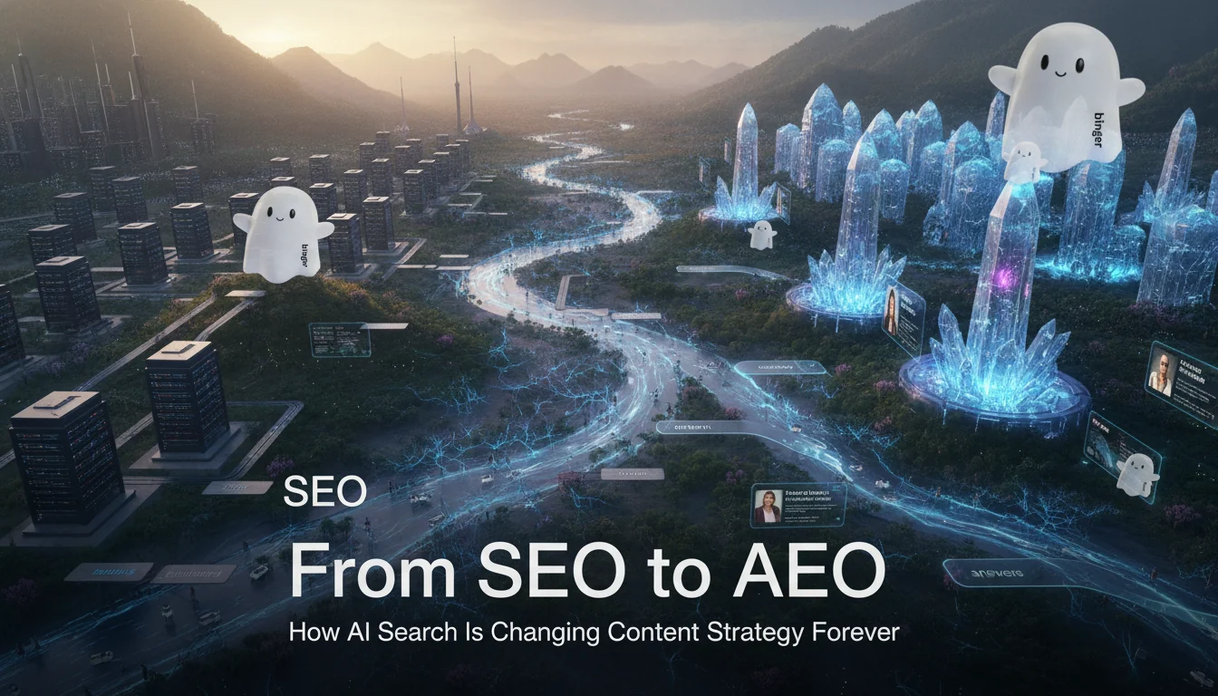 Featured image for From SEO to AEO: How AI Search Is Changing Content Strategy Forever
