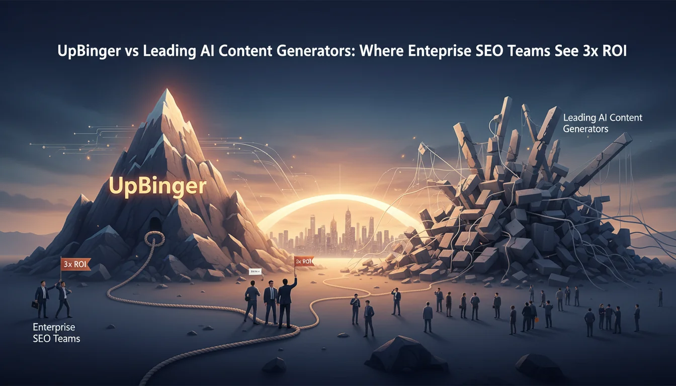 UpBinger vs Leading AI Content Generators: Where Enterprise SEO Teams See 3x ROI