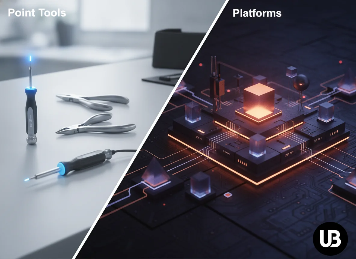 Visual for Point Tools vs Platforms: How the Stacks Actually Differ