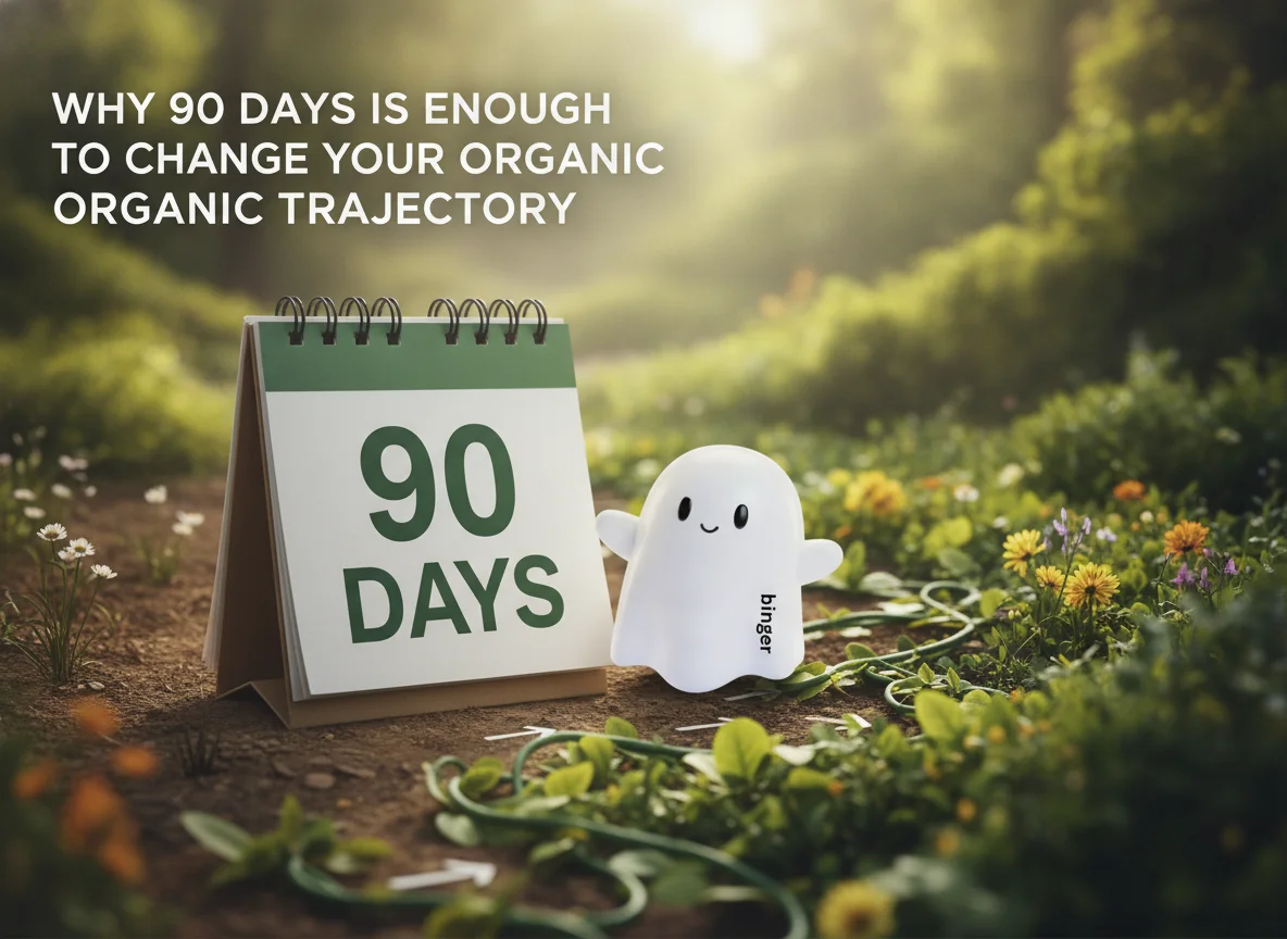 Visual for Why 90 Days Is Enough to Change Your Organic Trajectory
