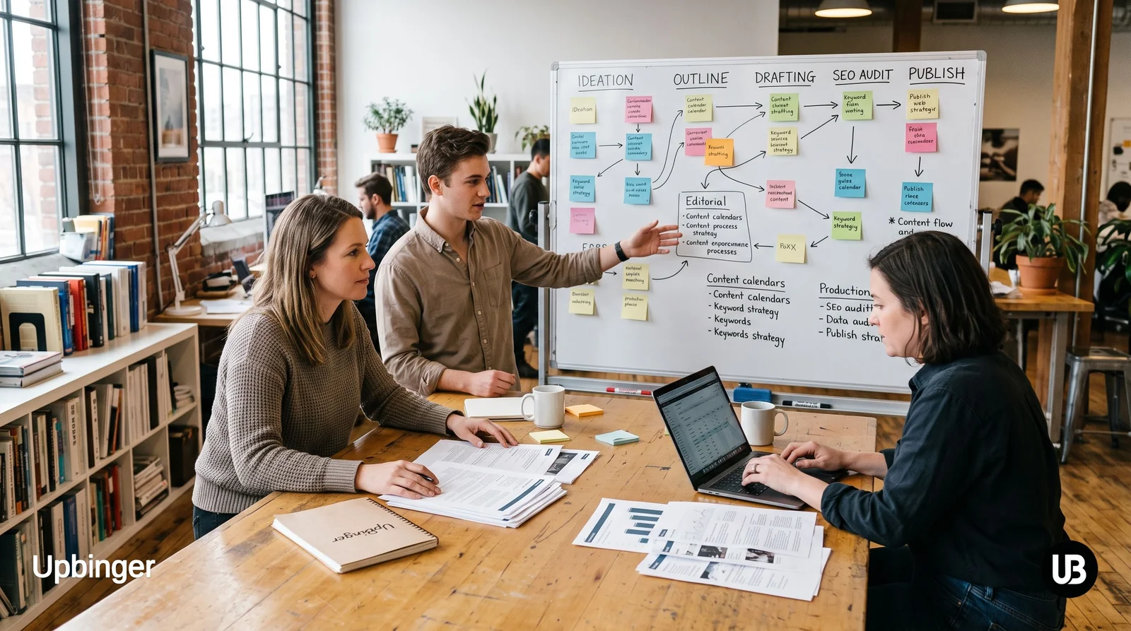 Featured image for How UpBinger Uses AI Agents to Orchestrate SEO Workflows (And Cut Production Time by 50%)