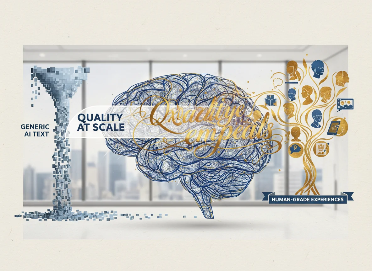 Visual for 2. Quality at Scale: From Generic AI Text to Human-Grade Experiences
