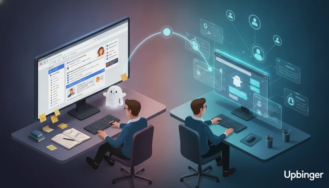 Conceptual illustration showing the evolution from traditional search engine results to AI-driven answer interfaces, symbolizing the shift from SEO to Answer Engine Optimization in an AI-first search world.